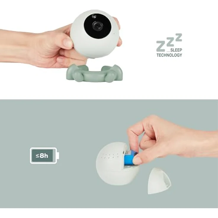 Babymoov YOO GO PLUS HD, Zusatzkamera für Babyphone mit HD-Bildqualität, wiederaufladbarem Akku und Gegensprechfunktion – Bild 4