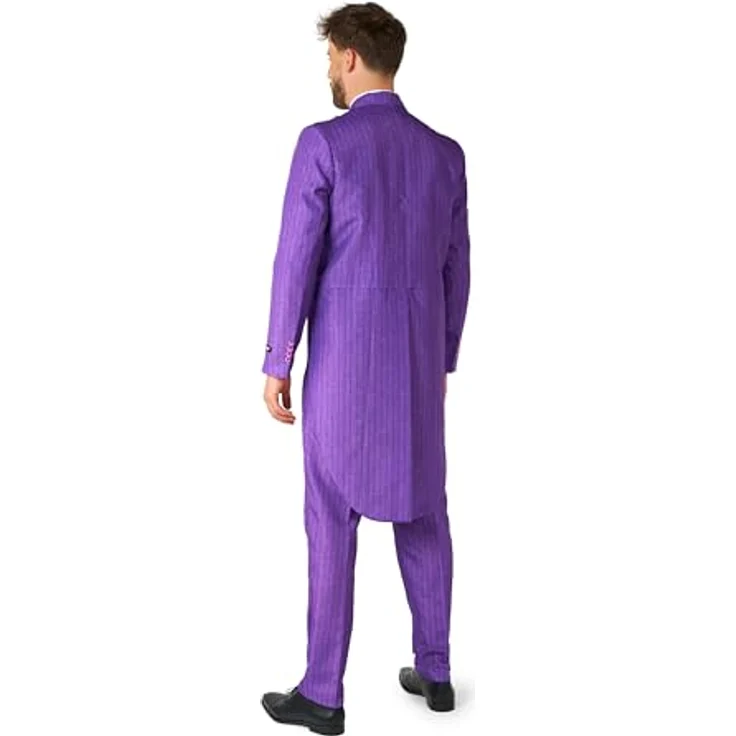 OppoSuits SuitMeister The Joker Anzug, Frack mit grüner Weste und Fliege, Größe S – Bild 3