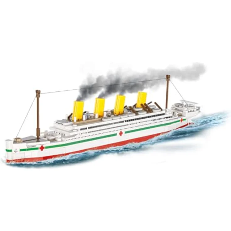 Cobi HC H.M.H.S. Britannic, Klemmbausteinmodell im Maßstab 1:700, 636 Teile mit detailliertem Präsentationsständer – Bild 5
