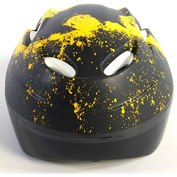 Volare albri Unisex Kinder Batman Helm Schwarz und Gelb, Taglia 51-56 cm, leicht und belüftet, verstellbar mit Schnappverschluss – Bild 5