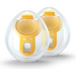 Medela Hands-Free Doppelpumpset - Ultraleicht, anatomische Form, einfach zu reinigen - Kompatibel mit Freestyle Flex und Swing Maxi Elektrische Milchpumpen - 1 Set mit 2 Cups