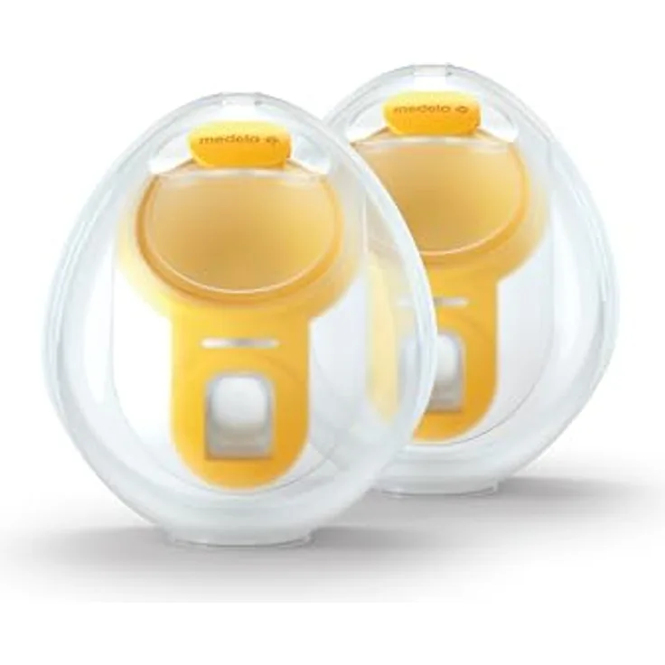Medela Hands-Free Doppelpumpset - Ultraleicht, anatomische Form, einfach zu reinigen - Kompatibel mit Freestyle Flex und Swing Maxi Elektrische Milchpumpen - 1 Set mit 2 Cups