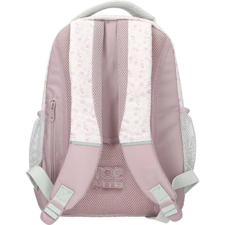 Depesche TOPModel Blooming Kitty Schulrucksack, Flieder, mit Model-Katze-Motiv, Blumenmuster, 2 Fächer, verstellbare Träger – Bild 4