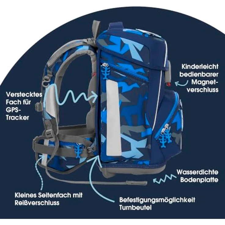 Step by Step Schulranzen SPACE, Mehrfarbiges Schulranzen-Set mit optimalem Stauraum – Bild 3