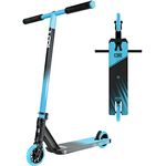 Fantic26 CORE Stunt-Scooter Trick Tret Roller 110mm Rollen I ABEC 9 I für Anfänger & Profi I Ab 5 Jahren I 78cm-95cm Höhe I + Fantic26 Sticker (Park CD1 H=78cm Türkis/Schwarz)