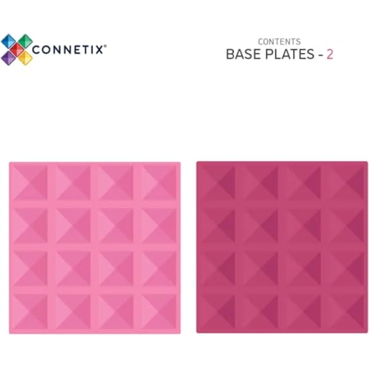 Connetix Pastel Pink & Berry Basisplatten verstärkte Magnete Lernspiel Magnetspielbausteine, ab 3 Jahren – Bild 6