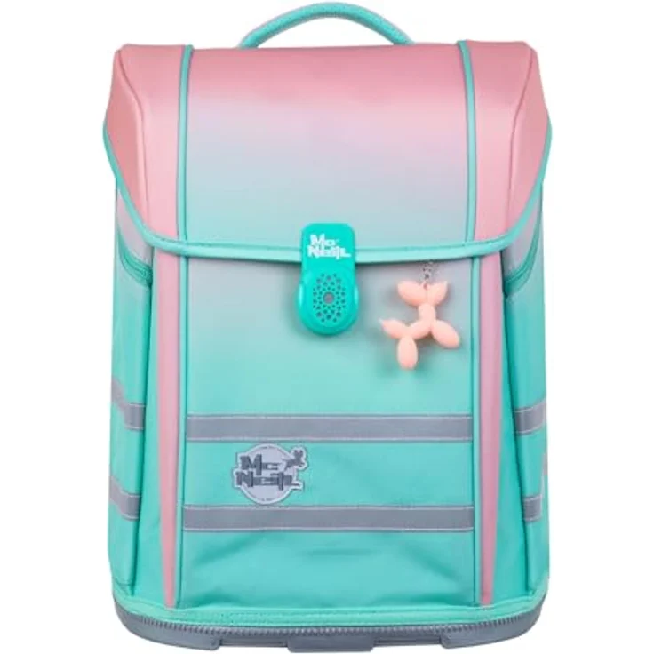 McNeill Schulranzen-Set PERFECTO, GRADIENT STRAWBERRY, 5-teilig, ergonomisch, ClickFlex-Rückensystem, 22 l, mit Reflektoren – Bild 3