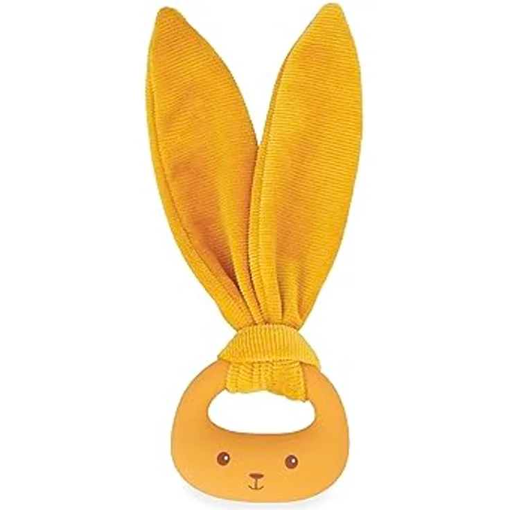 KALOO Lapinoo Beißring für Babys - Ockerfarben - PVC-Frei BPA-Frei - Zwei Strukturen - Babyausstattung - Ab Geburt, K218008