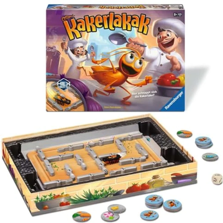 Ravensburger 20800 - Kakerlakak - Aktionsspiel mit elektronischer Kakerlake, Kinderspiele ab 5 Jahren, für 2-4 Personen, Familienspiele, jetzt im neuen Design – Bild 3