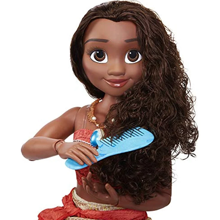Jakks Pacific Disney Vaiana-Puppe, 80 cm, voll beweglich mit langem, welligem Haar und Styling-Kamm – Bild 5