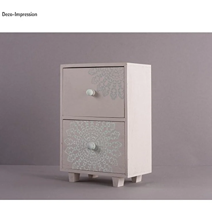 Rayher Schablone Ornament, SB-Btl 1Stück, Diverse, Grau 2.3 x 1.55 x 0.02 cm – Bild 2