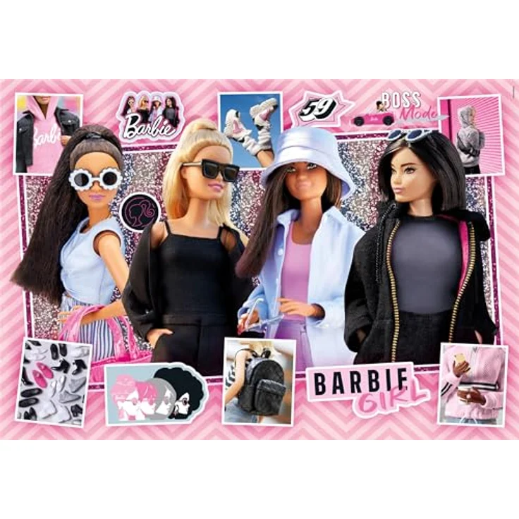 Clementoni Barbie Puzzle 104 Teile, Kinder-Puzzle 37,9 x 26,9 cm für Kinder ab 6 Jahren, geschicklichkeitsförderndes Spielzeug, umweltfreundlich produziert – Bild 2