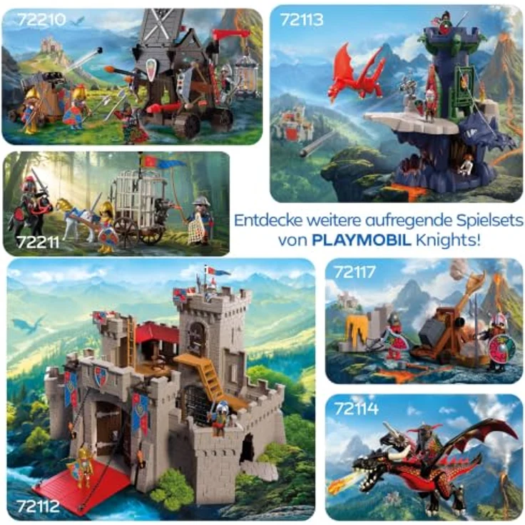 Playmobil Dragon Knight Attack Tower, Spielset mit rollendem ...