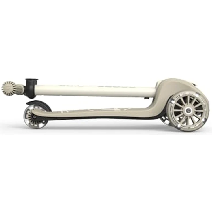 Scoot & Ride Highwaykick 3S Kinderroller, höhenverstellbar, 2-fach Lenkung, LED-Räder, zusammenklappbar, für Kinder 96-130 cm, Ash – Bild 4