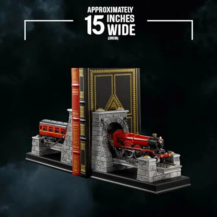 Noble Collection Hogwarts Express Buchstützenfigur, Mehrfarbig aus hochwertigem Polystone, 19 cm breit, 14 cm hoch – Bild 6