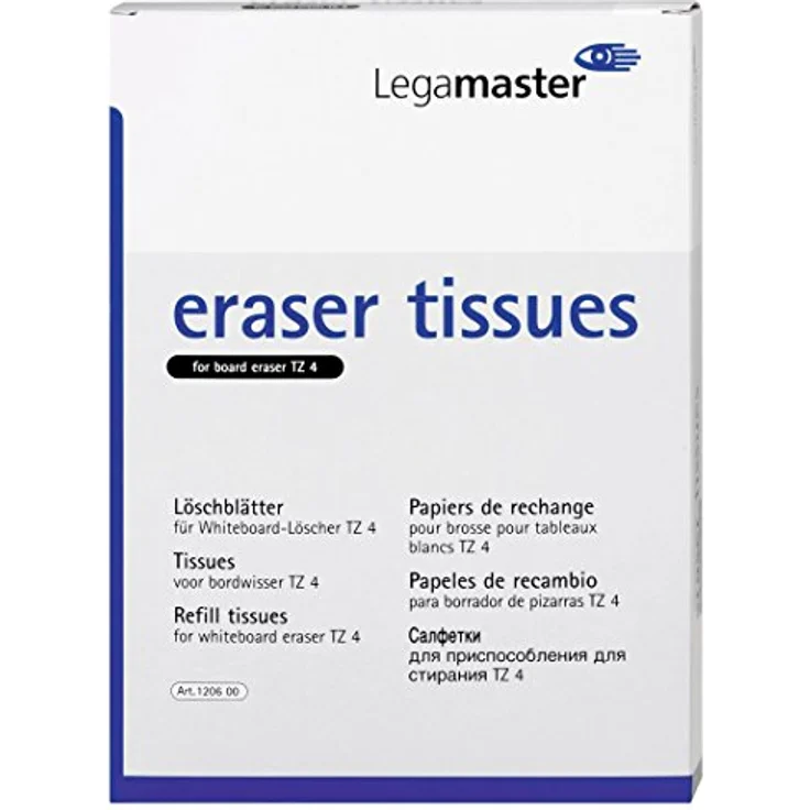 Legamaster 7-120600 Löschpapier zum Nachfüllen des Whiteboard-Löschers TZ 4, 100 Blatt, 22 x 16,2 cm – Bild 2