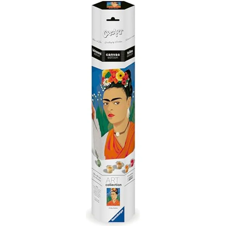 Ravensburger CreArt - Malen nach Zahlen 25525 - Frida Kahlo, Leinwand 30x40 cm, inklusive Acrylfarben und Pinseln, für Erwachsene ab 14 Jahren – Bild 5