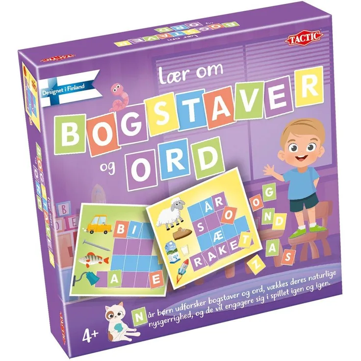 Tactic Lær om - Bogstaver og ord (58317), Lernspiel zur Buchstaben- und Wortkenntnis