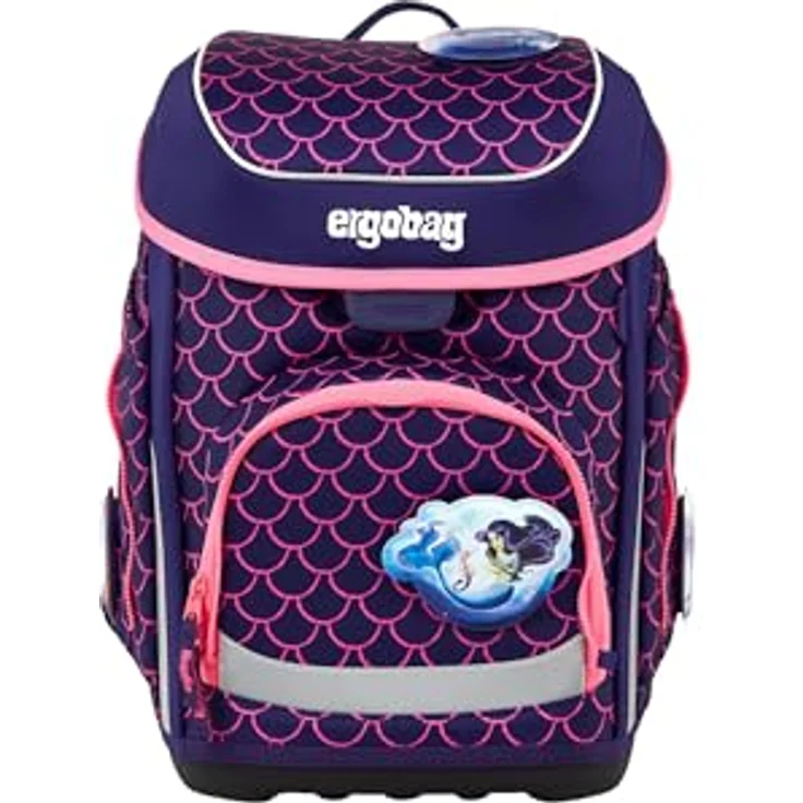 ergobag cubo Set ergonomischer Schulranzen 5-teilig, höhenverstellbar, vielseitige Organisation, standfest und reflektierend, für 1. Klasse Grundschule – Bild 3