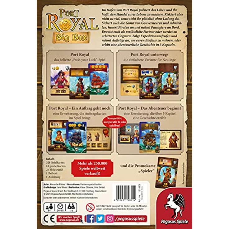 Port Royal Big Box inkl. Promokarte Spieler (deutsch) – Bild 6