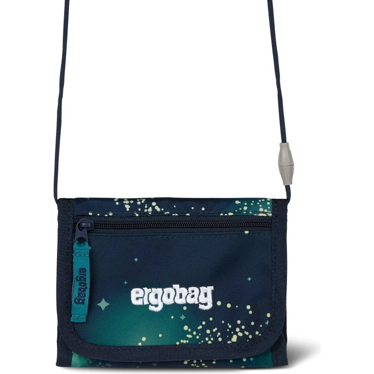 ergobag Geldbörse Brustbeutel (Portemonnaie) für Kinder, clever organisiert, blau – Bild 1