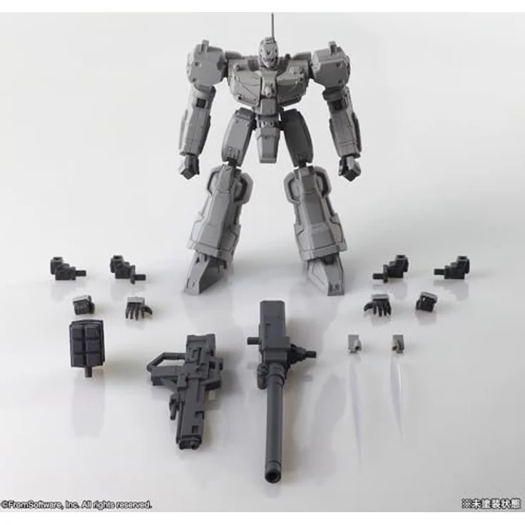 SquareEnix Armored Core Structure Arts Plastic Model Kits 4er-Pack Series 1, 4 detailreiche Mecha-Bausätze mit Artikulationspunkten und austauschbaren Teilen, 9-11 cm groß – Bild 7