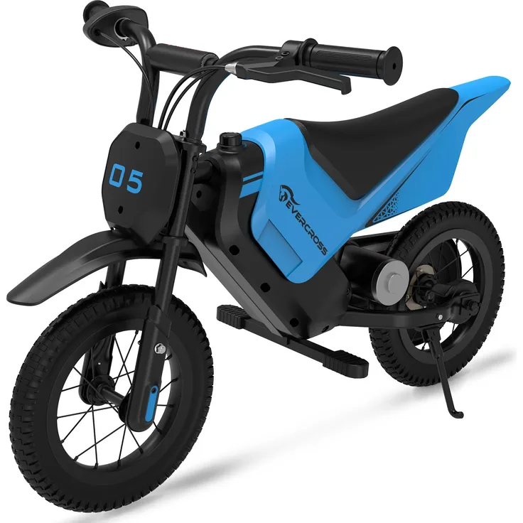 EVERCROSS TECH EV05M Elektromotorrad für Kinder, Elektro Motocross mit 150 Watt Motor, 8/16 km/h Geschwindigkeit und 10 km Reichweite