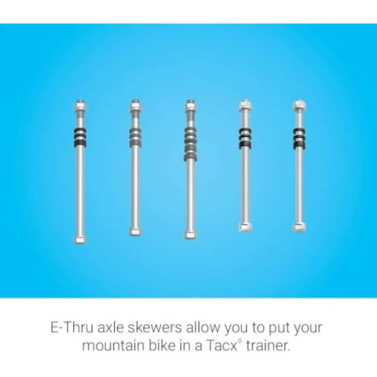 TACX Hinterradsteckachse M12x142 mm für Classic Trainer - Silber. – Bild 3