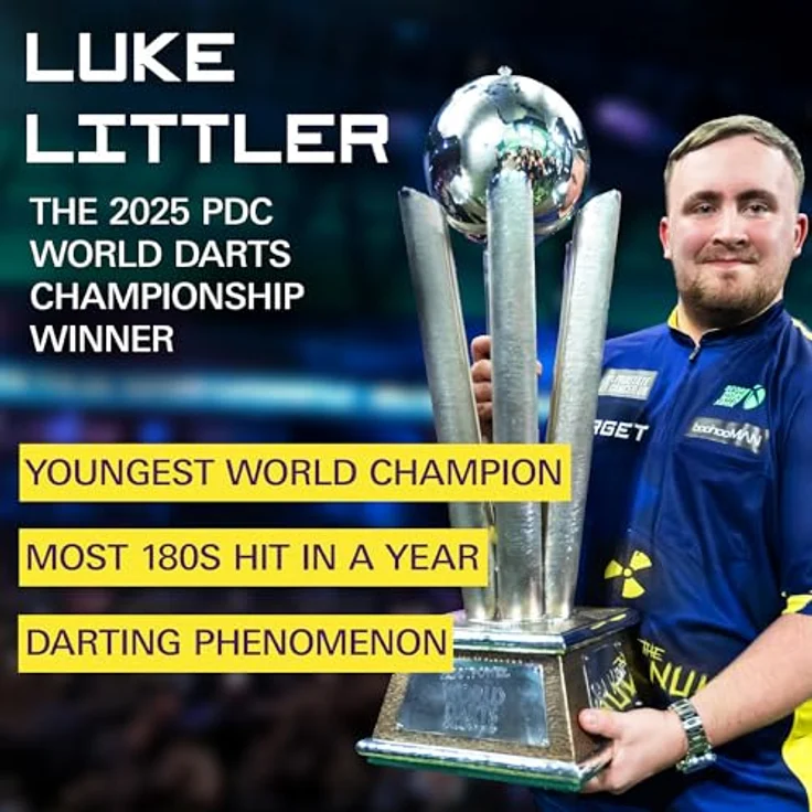 Target Darts Luke Littler Dart Accessories Set, 85-teilig mit Dart-Flügen in verschiedenen Farben, Pro Grip Schäfte, Multifunktionswerkzeug und Dartspitzenschärfer für Stahlspitzen – Bild 2