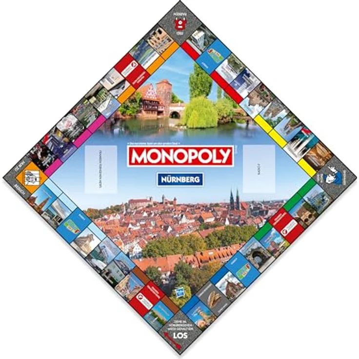 Monopoly Winning Moves Nürnberg - Brettspiel - Alter 8+ - Deutsch - Familienspiel mit Nürnbergs Sehenswürdigkeiten – Bild 3