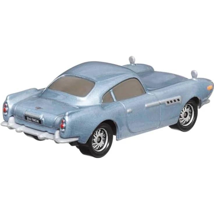 Disney Cars Spielzeug-Rennwagen Finn McMissile DKG43, 1:55 Auto, Metall, Londoner Geheimagent, Aston Martin DB5, Mattel – Bild 3