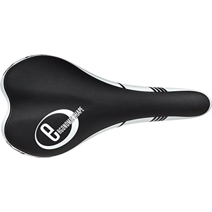 XLC Fahrradsattel MTB ATB Sport SA-S03 Sattel, Schwarz, Weiß, 272x135 mm – Bild 2