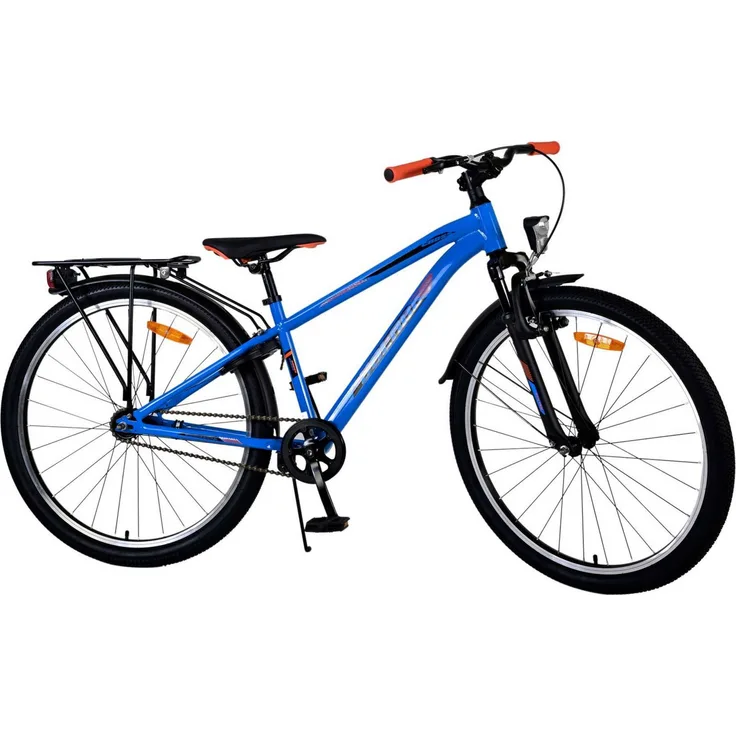 Volare Kinderfahrrad Cross 26 Zoll für Jungen in Blau, mit Handbremse und Rücktrittbremse