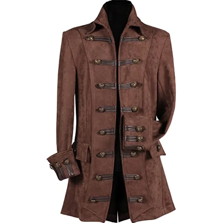Thetru Herren Jacke Piraten Lancaster, 100% Polyester, braun, Größe M