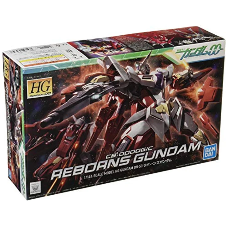BANDAI SPIRITS Gundam – Model Kit – HG 1/144 Reborns Gundam, 13 cm, rot, flexibel gestaltbar – Bild 1