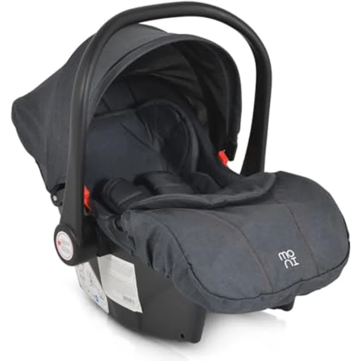 Moni Babyschale Trio i-Size, bis 13 kg, (40 - 87cm) Adapter, Fußabdeckung, weiches Kissen, in verschiedenen Farben – Bild 3