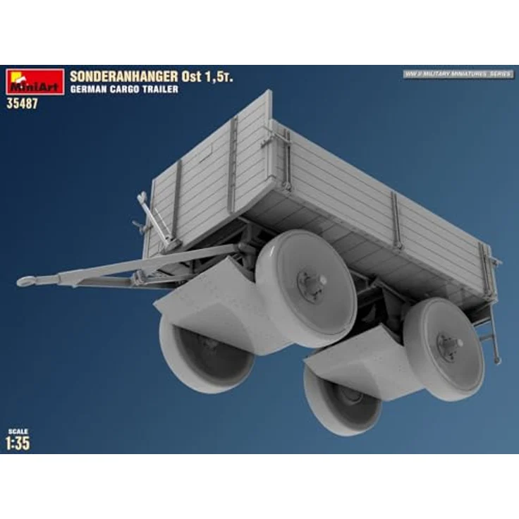MiniArt 1:35 Dt. Sonderanhänger Ost 1,5t, detailliertes Modellfahrzeug für Sammler – Bild 4