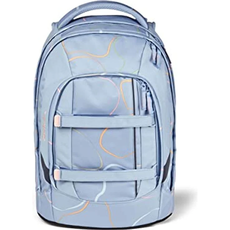 Satch Pack Schulrucksack Set 3tlg. mit Schlamperbox und Sportbeutel, 30 Liter Volumen, reflektierende Elemente, Vivid Blue – Bild 2