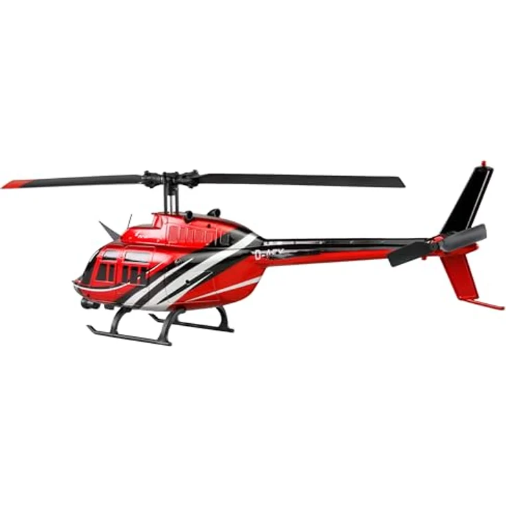 Amewi Bell 206 Jet Ranger 6-Kanal 6G RTF Ferngesteuerter RC-Helikopter, LED-Scheinwerfer, aut. Start/Lande-Funktion, USB-C-Ladebuchse – Bild 6