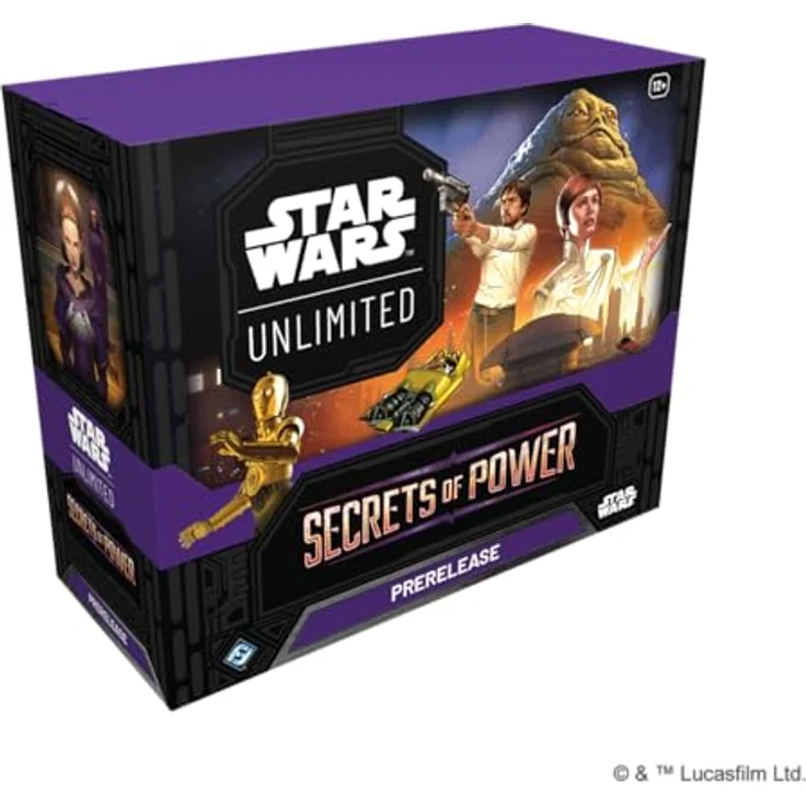 Asmodee Star Wars: Unlimited Trading Card Game - Secrets of Power Pre-Release Box, 6 Booster Packs, exklusive Promo-Karten, für 2+ Spieler, ab 12 Jahren, Englisch – Bild 1