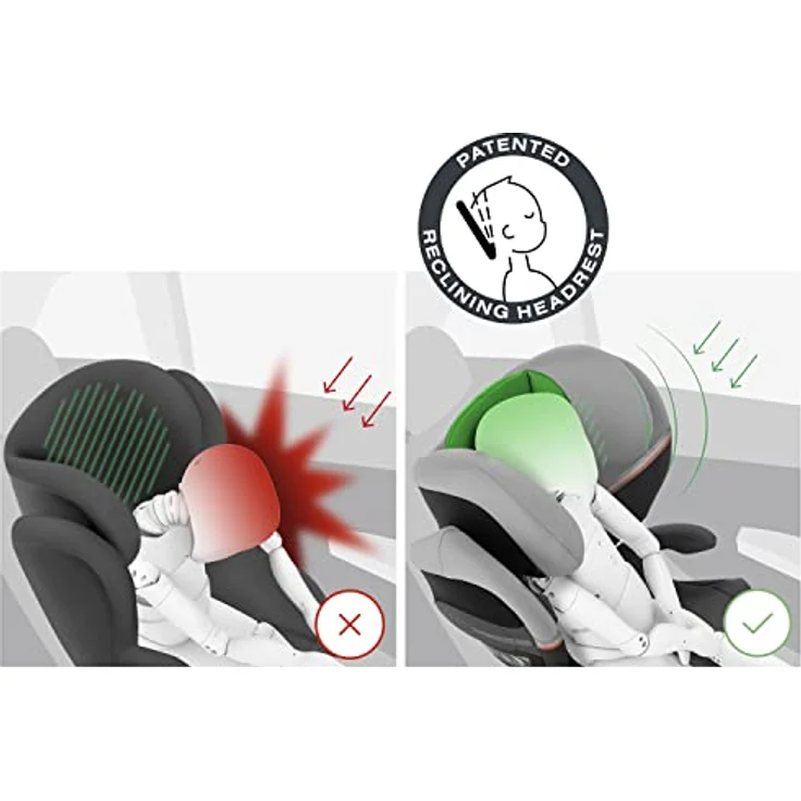 CYBEX Gold Kindersitz Solution S2 i-Fix, Für Autos mit und ohne ISOFIX, 100 - 150 cm, Ab ca. 3 bis 12 Jahre (15 - 50 kg), Lava Grey – Bild 10