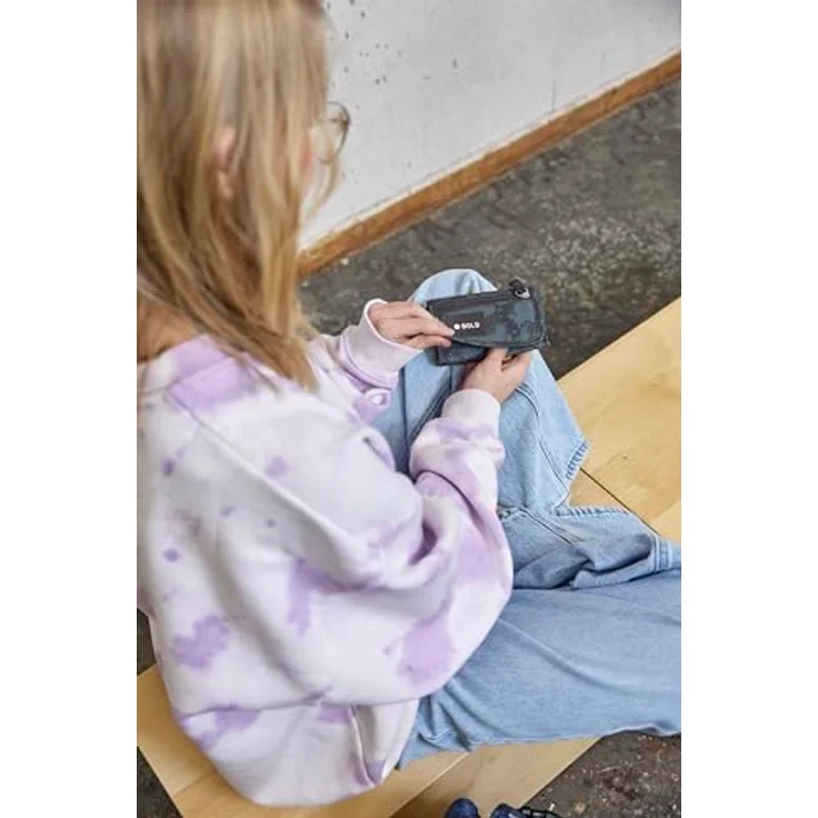 BOLD Bold School Wallet, Kinderportemonnaie in Blau, mit Kleingeldfach und transparentem Sichtfenster – Bild 5