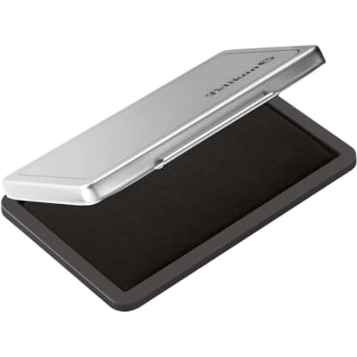 Pelikan Stempelkissen Nr. 2, schwarz, 11,0 x 7,0 cm, robustes Metallgehäuse, hochwertige Stempelfarbe – Bild 1