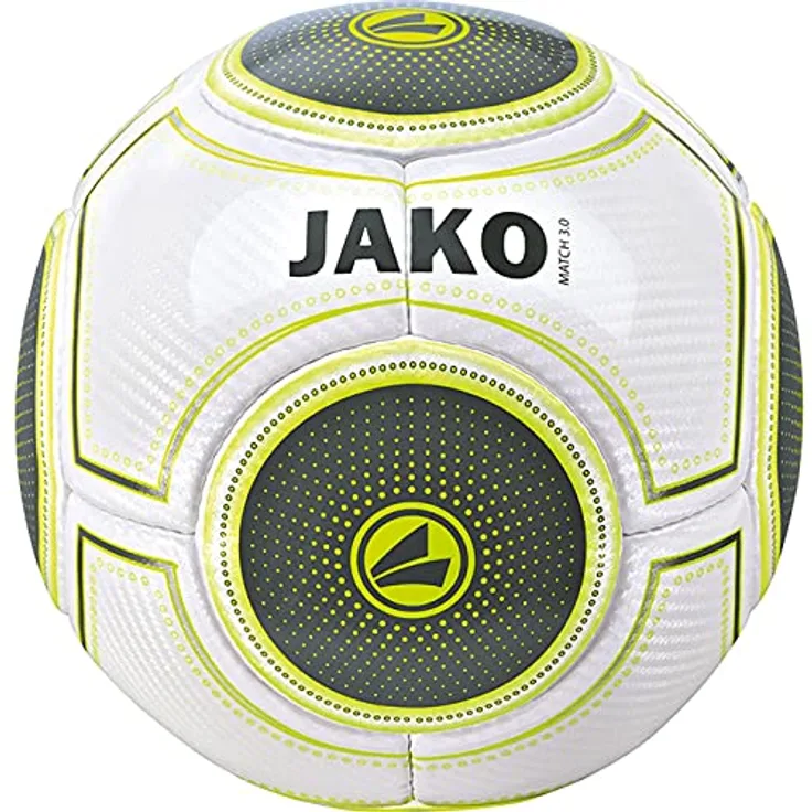 JAKO Ball Match 3.0, Weiß/Anthra/Lime, 3