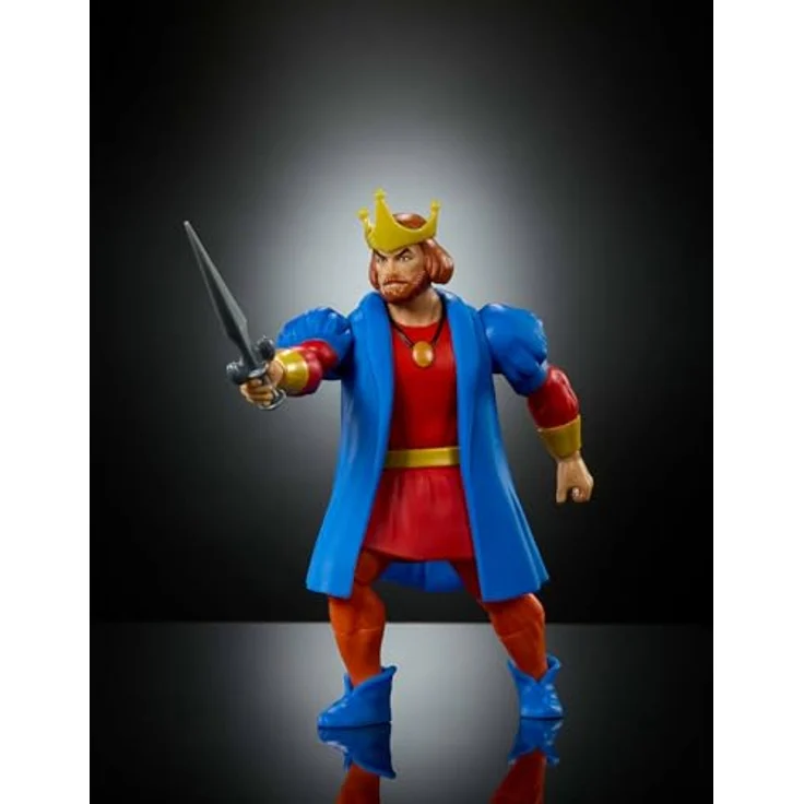 Masters of the Universe Origins König Randor Actionfigur, ca. 14 cm, detailreiches Design mit Streitkolben und Schwert, abnehmbarer Umhang, inklusive Mini-Comic, JKC44 – Bild 3