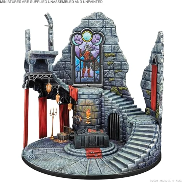 Atomic Mass Games Marvel: Crisis Protocol - Tomb of Dracula Terrain Pack, Erweiterung für Strategiespiel mit Geländeteil und One-Shot-Karten – Bild 3