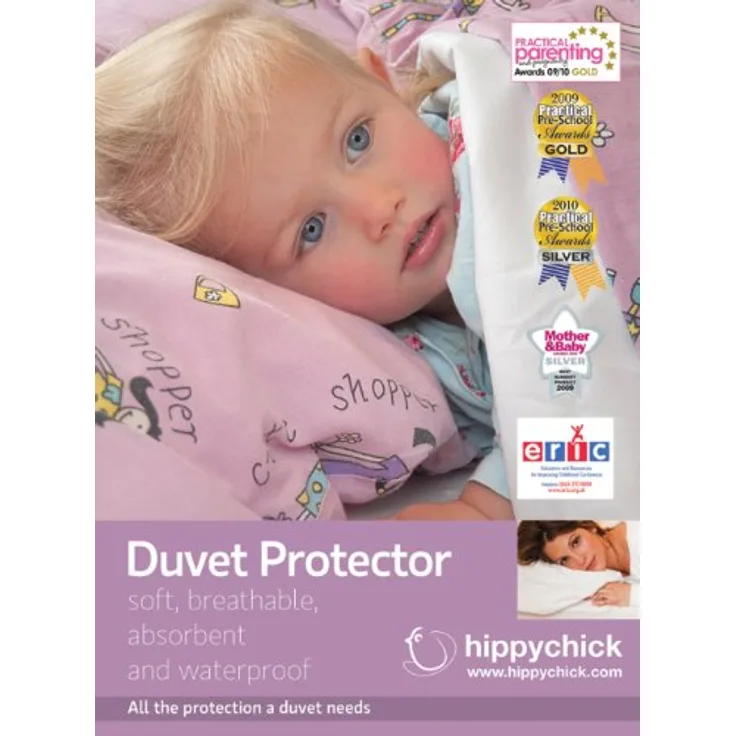 HIPPYCHICK wasserdichte Jersey Deckenschutz - Doppel 200x200 - Duvet ProtectorDoppelbettdecke 200 x 200 cm