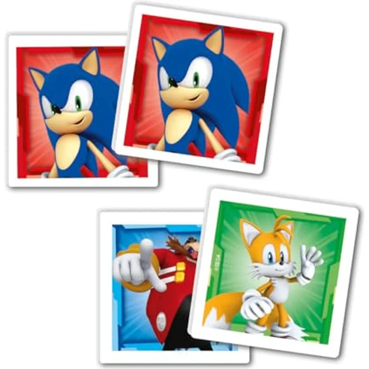 Clementoni Edukit 4 in 1 Sonic Spielset, Memo, Puzzle 30 & 48 Teile, 6 Würfel - pädagogische Spiele für Kinder ab 3 Jahren, fördert Gedächtnis und Logik – Bild 5