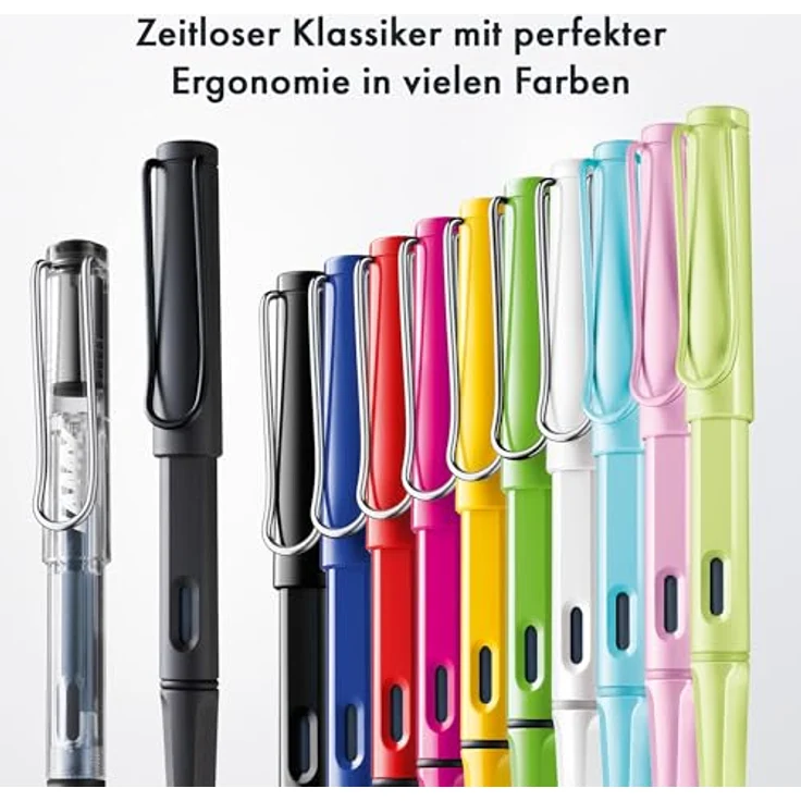 LAMY Füller Safari SCARLET burgund rot, Alltagstauglicher Füllhalter mit polierter Edelstahlfeder – Bild 6