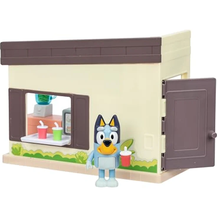 Moose Toys BLUEY-Mini-Spielset S13: Let's Play Chef Saftbar mit 1 Bluey Figur, drehbarem Mixer und Zubehör für kreatives Spielen, 7,6 cm – Bild 4